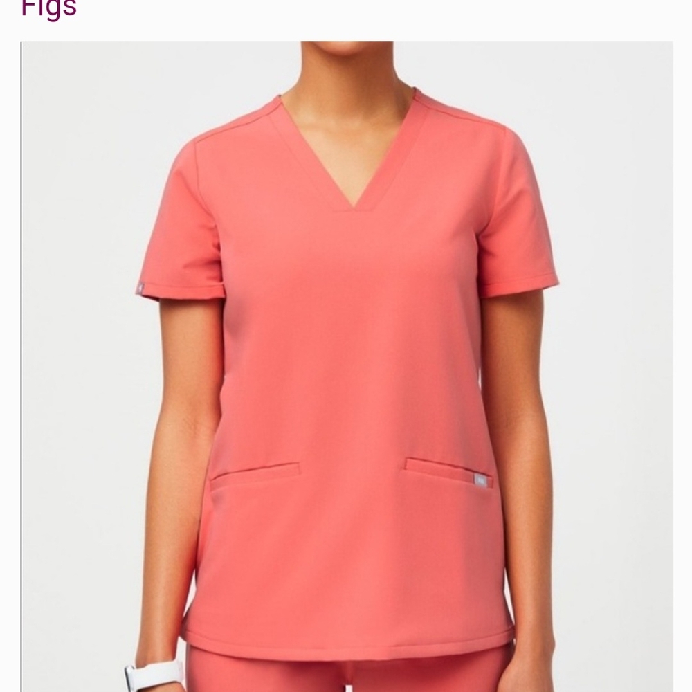 Figs Hot Coral Casma XS